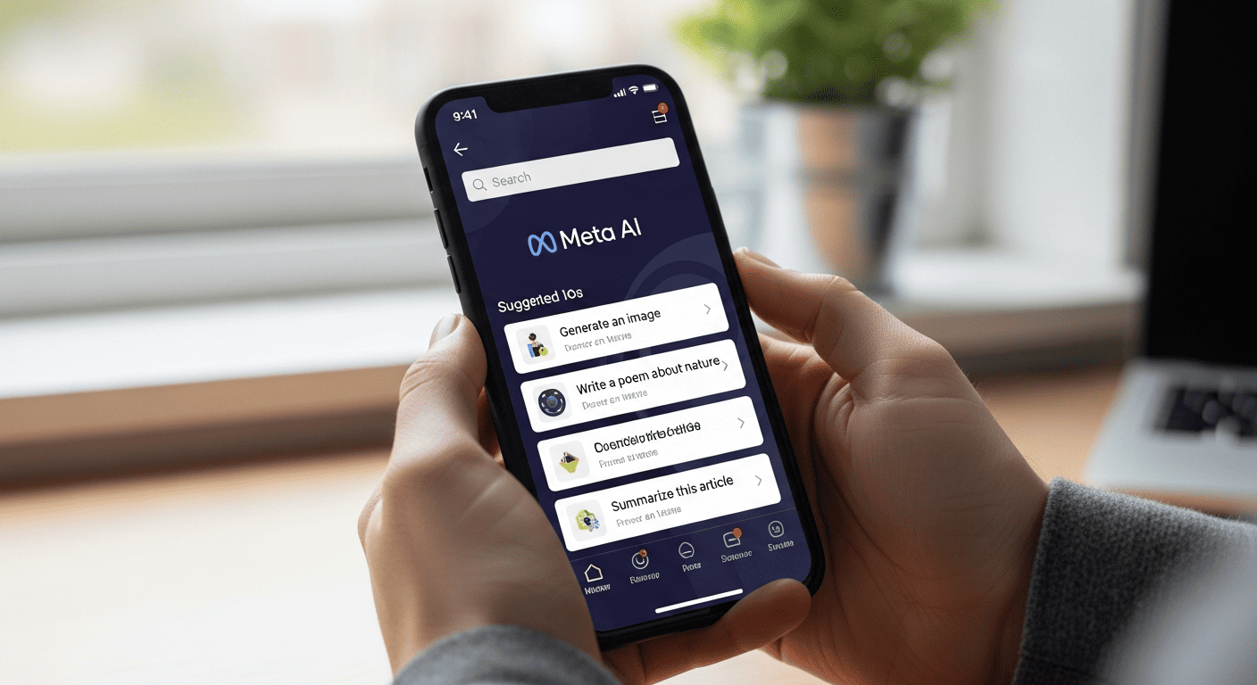 Meta AIMeta AI applications
Artificial intelligence from Meta
Smart assistant
Artificial intelligence technology
AI assistant
Meta AI application
Artificial intelligence applications 2025
Meta Facebook Artificial Intelligence