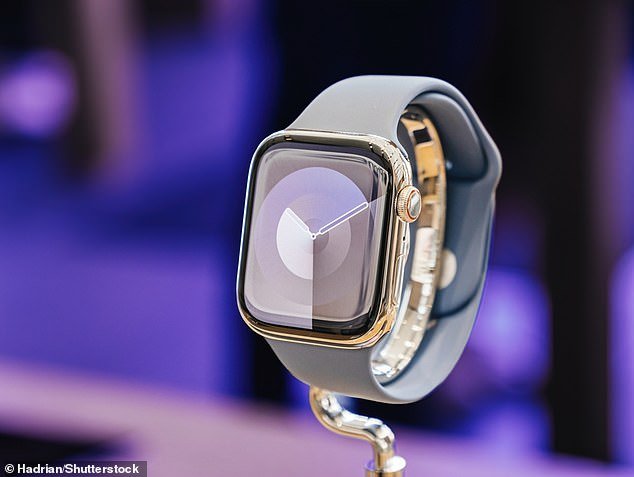 Pictured, the Apple Watch Series 9, which was first released last September alongside the iPhone 15