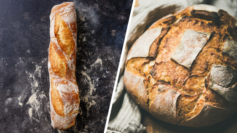 baguette vs pain complet vs blanc farine blanche